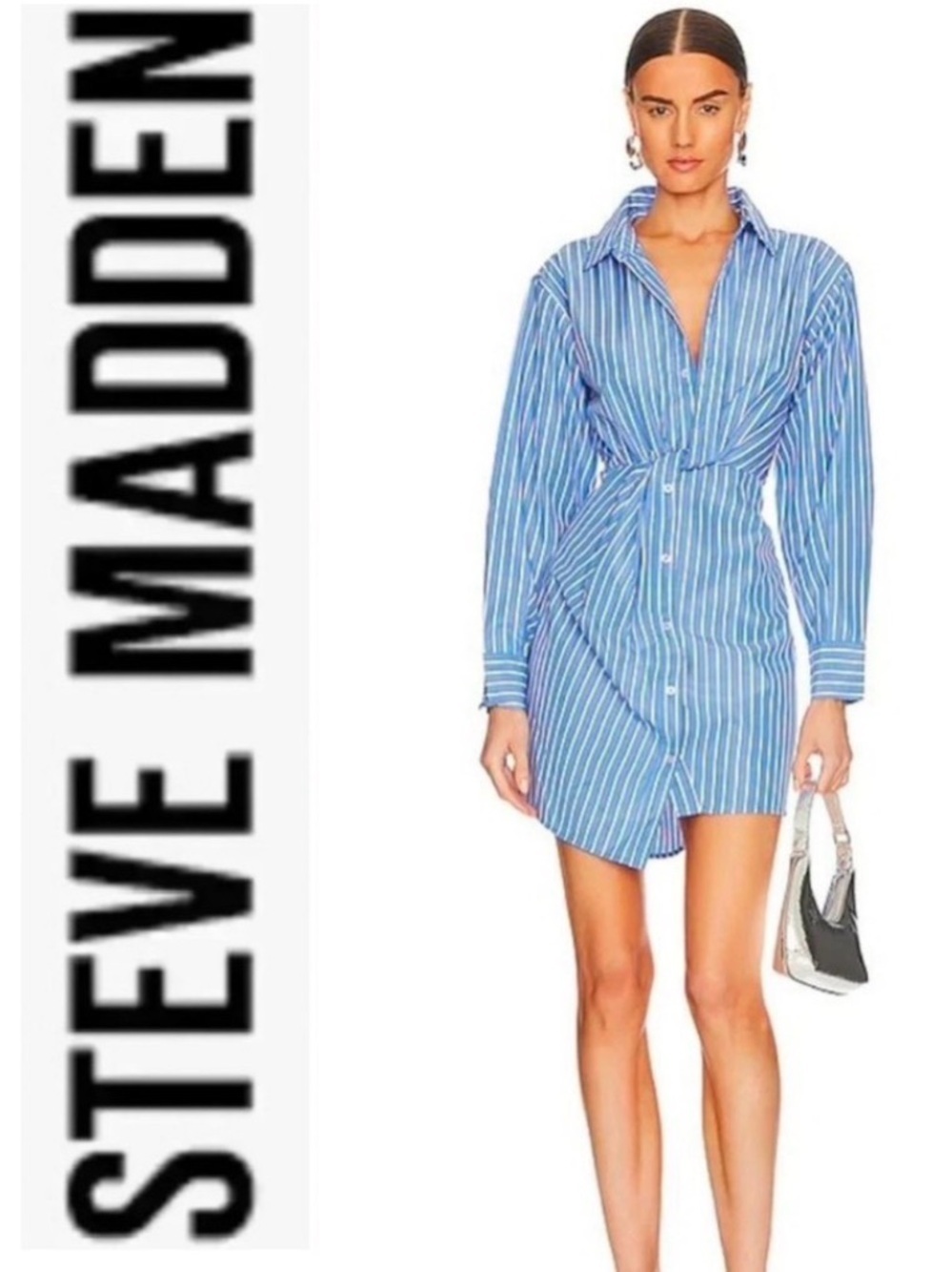 Steve Madden Nadia Shirt dress- size L NWT